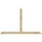 Ekena Millwork Portland Rough Sawn Timber Gable Bracket, Douglas Fir, 72"W x 45"H x 4"D x 4"F, 15/12 Pitch GBW072X45X0404POR00RDF - alternate 1